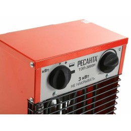 Тепловая электрическая пушка Ресанта ТЭП-3000Н 67/1/18 { 3000/1500 Вт, 220/230 В, 3.2 кг }